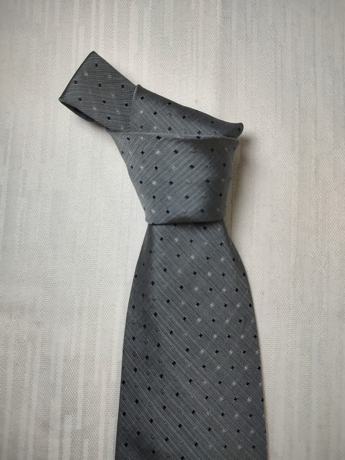 ANDREA CONTE 100% SILK TIE SETA CRAVATTA NECKTIE MADE IN ITALY SELF TIPPED