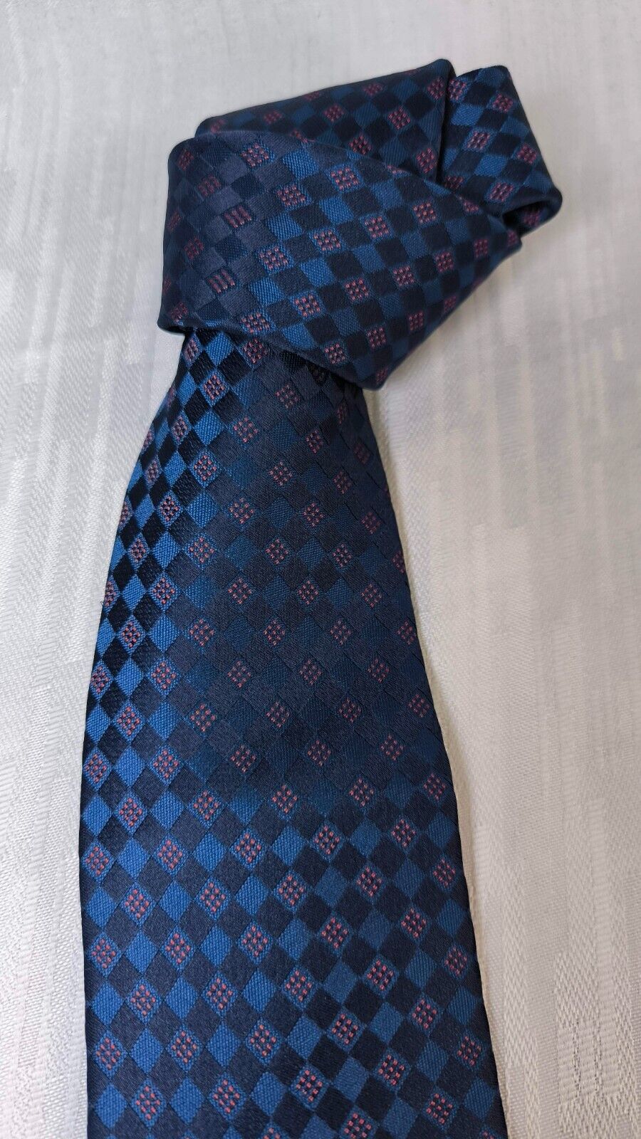 ANTONIO BASILE 100%  SILK TIE SETA CRAVATTA SELF TIPPED NECKTIE MADE IN ITALY