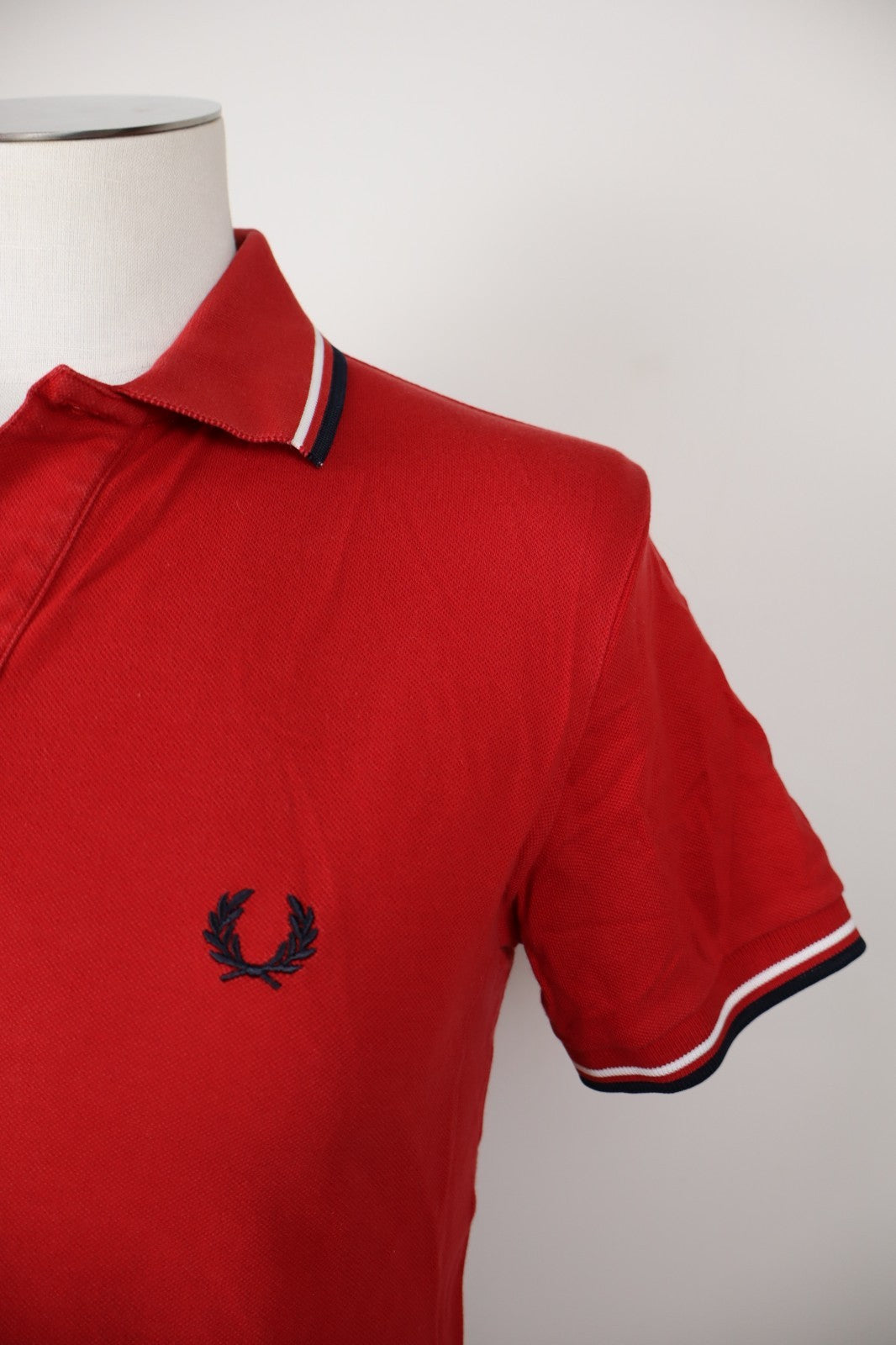 FRED PERRY POLO MAGLIA UOMO COTONE 38" 97CM MAN COTTON T-SHIRT CASUAL VINTAGE
