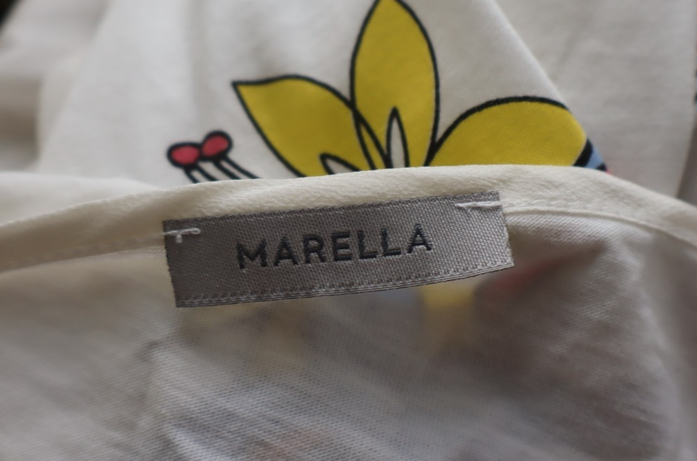 MARELLA MAGLIA DONNA TG. L WOMAN CASUAL VINTAGE T-SHIRT TOP SETA SILK COTONE
