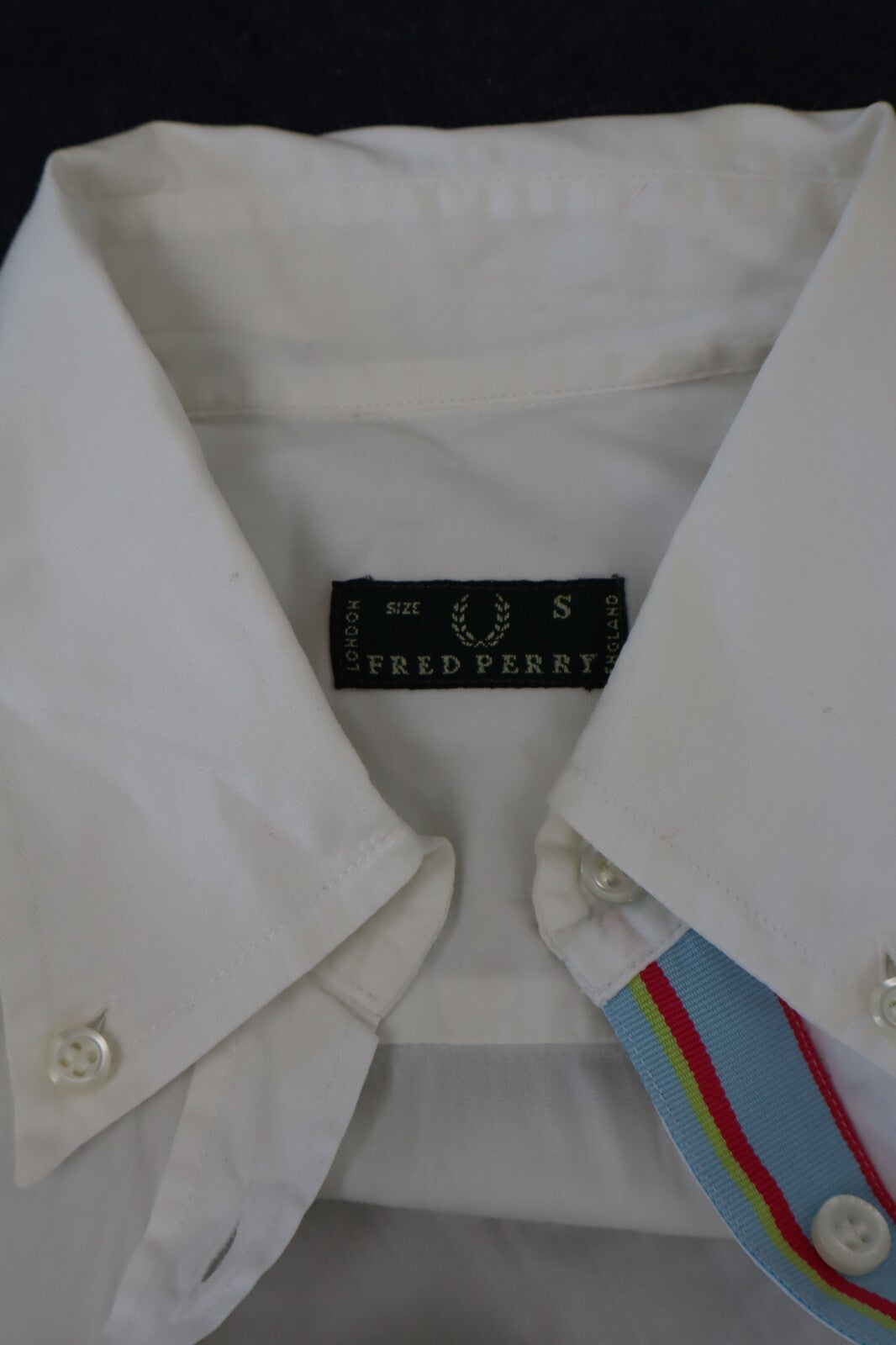 FRED PERRY CAMICIA COTONE DONNA TG. S WOMAN COTTON SHIRT CASUAL VINTAGE