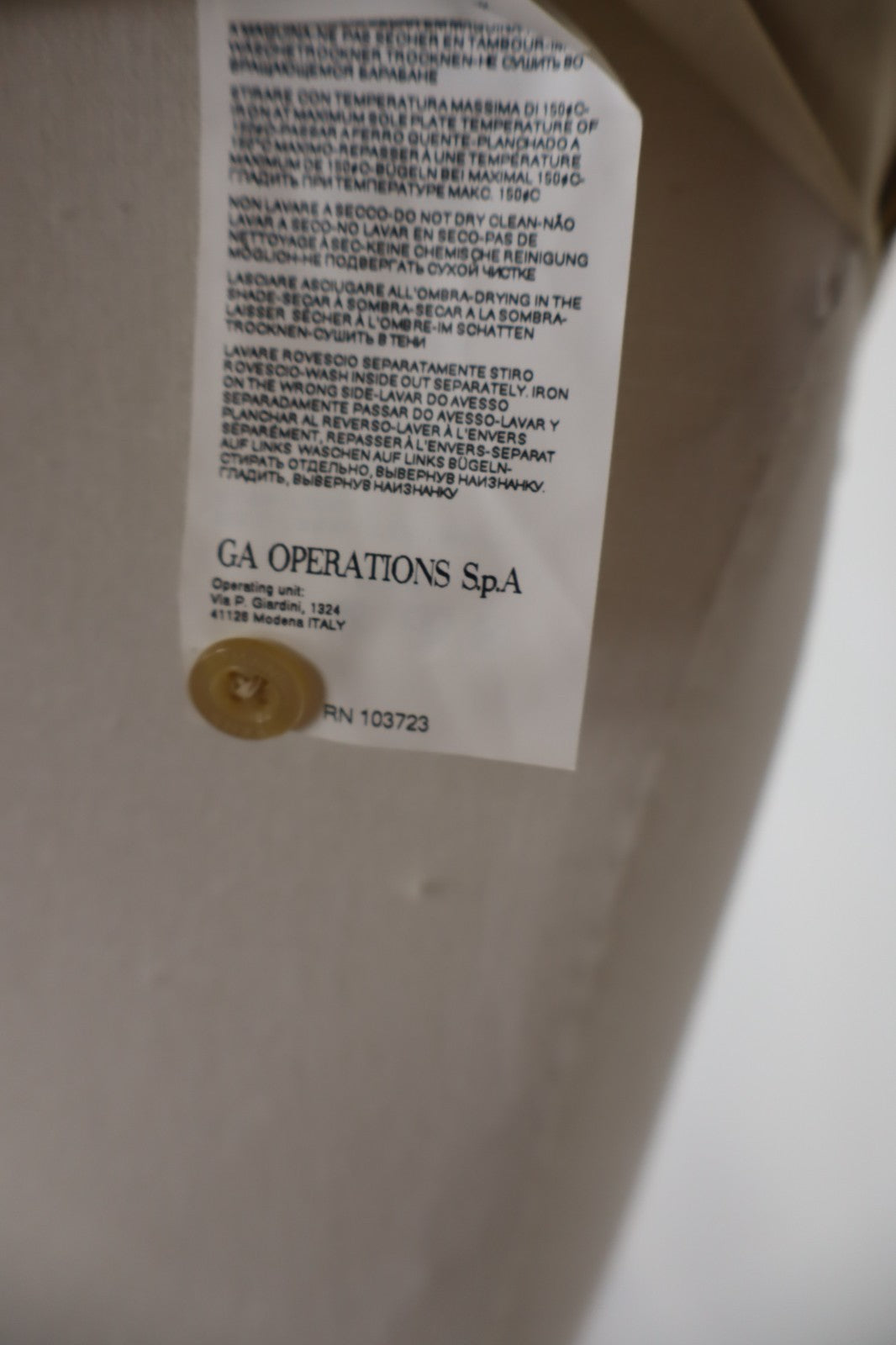 AJ ARMANI JEANS CAMICIA UOMO COTONE TG. S MAN CASUAL VINTAGE COTTON SHIRT