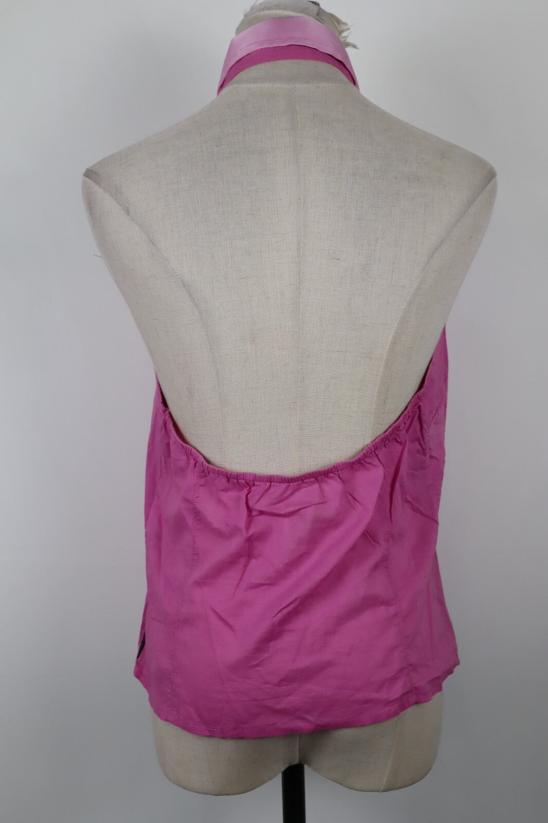 ARMANI JEANS CAMICIA TOP DONNA TG. 46 WOMAN VINTAGE T-SHIRT COTONE REGOLABILE