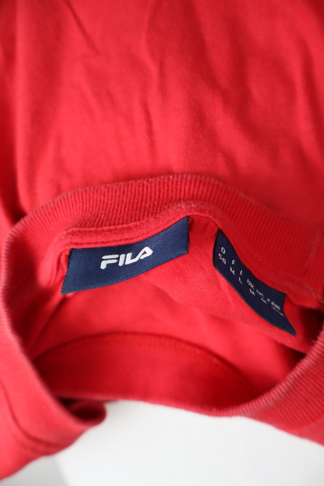FILA MAGLIA UOMO TG. L MAN T-SHIRT VINTAGE CASUAL LOGO ITALY COTONE