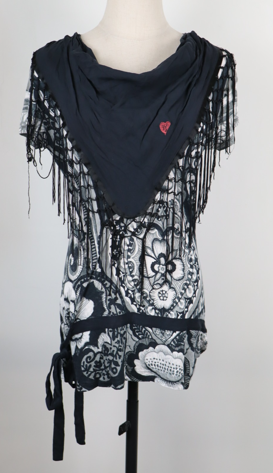 DESIGUAL VESTITO DONNA TG. 42 WOMAN CASUAL VINTAGE DRESS ABITO