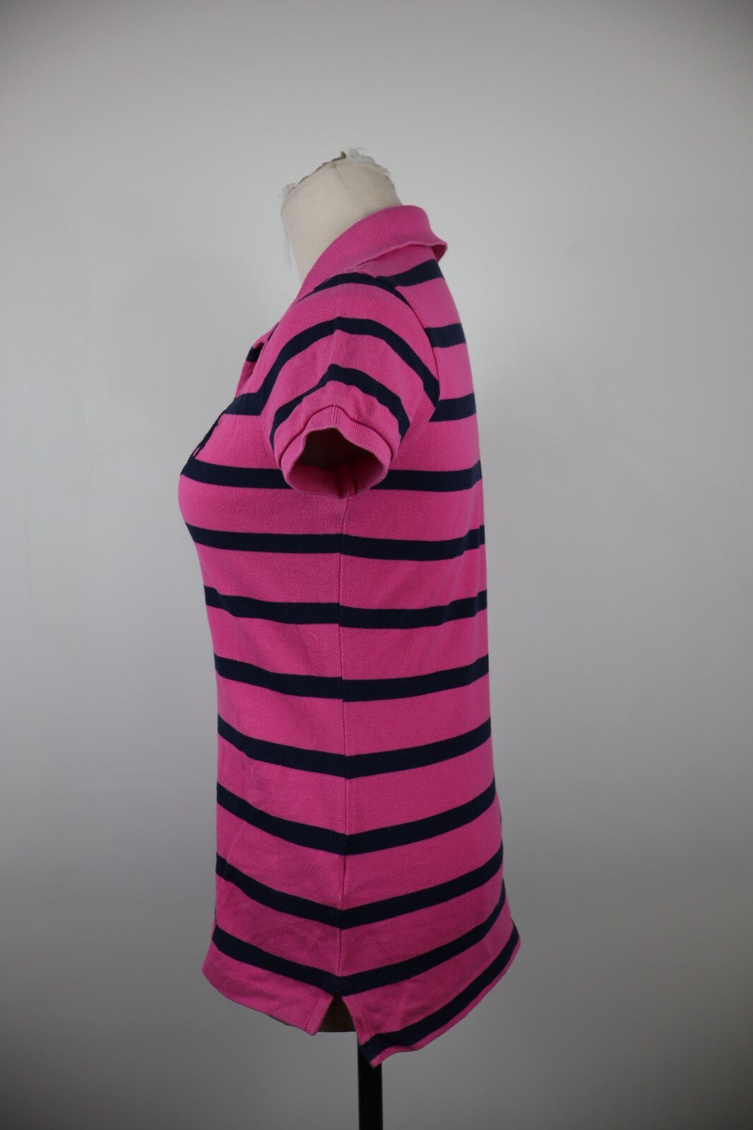 RALPH LAUREN MAGLIA POLO DONNA COTONE TG S WOMAN SHIRT CASUAL VINTAGE BIG LOGO