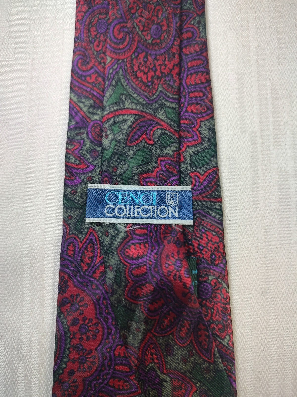 CENCI COLLECTION 100% SILK TIE SETA CRAVATTA NECKTIE MADE IN ITALY CLASSIC