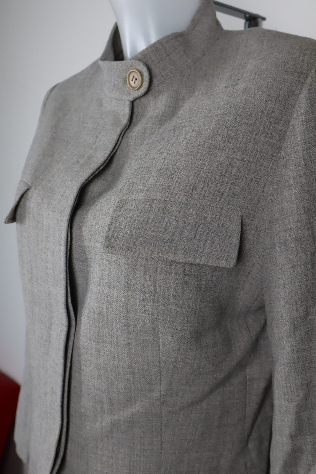 MAX MARA COMPLETO DONNA Tg. 46 GIACCA GONNA DRESS VINTAGE CASUAL SUIT LANA WOOL
