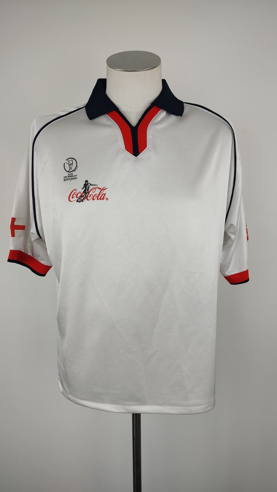 FIFA WORLD CUP KOREA JAPAN INGHILTERRA MAGLIA CALCIO UOMO Tg L SOCCER JERSEY