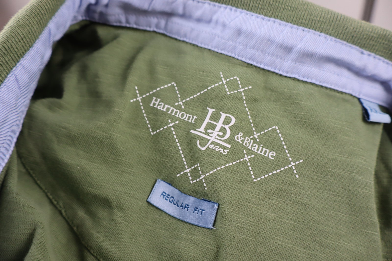 HARMONT & BLAINE POLO MAGLIA UOMO COTONE TG. 2XL MAN COTTON T-SHIRT VINTAGE LOGO