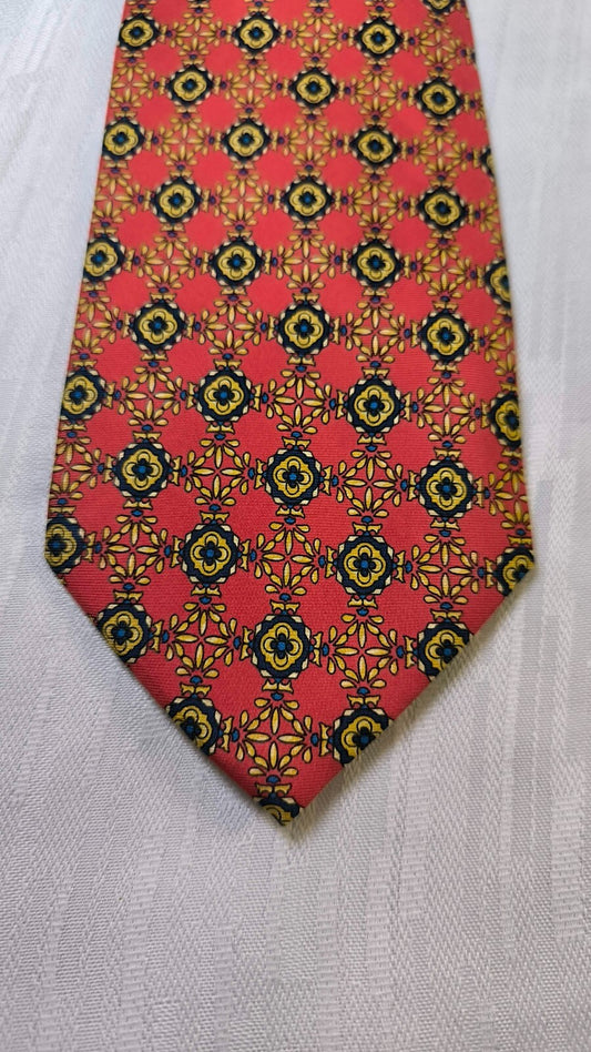 RENATO BALESTRA 100% SILK TIE SETA CRAVATTA NECKTIE MADE IN ITALY
