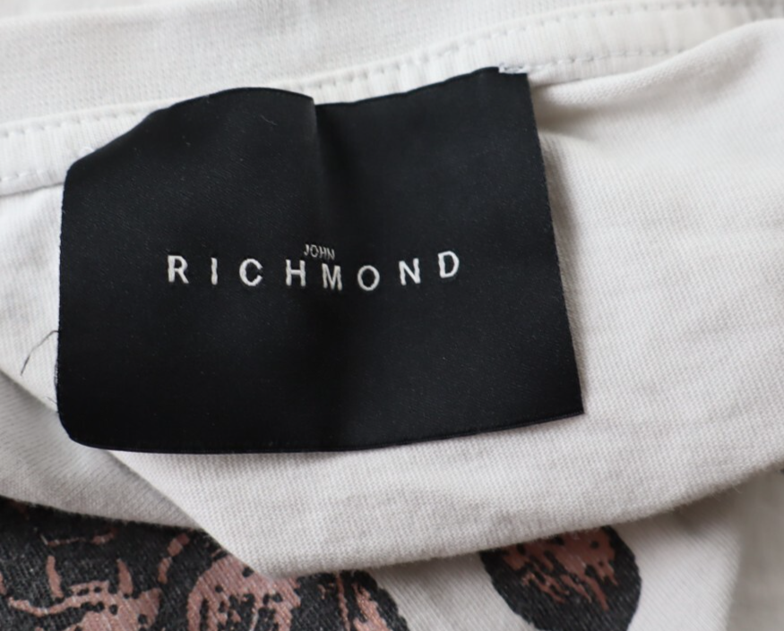 JOHN RICHMOND PLATE X MAGLIA UOMO COTONE TG M MAN COTTON T-SHIRT CASUAL VINTAGE