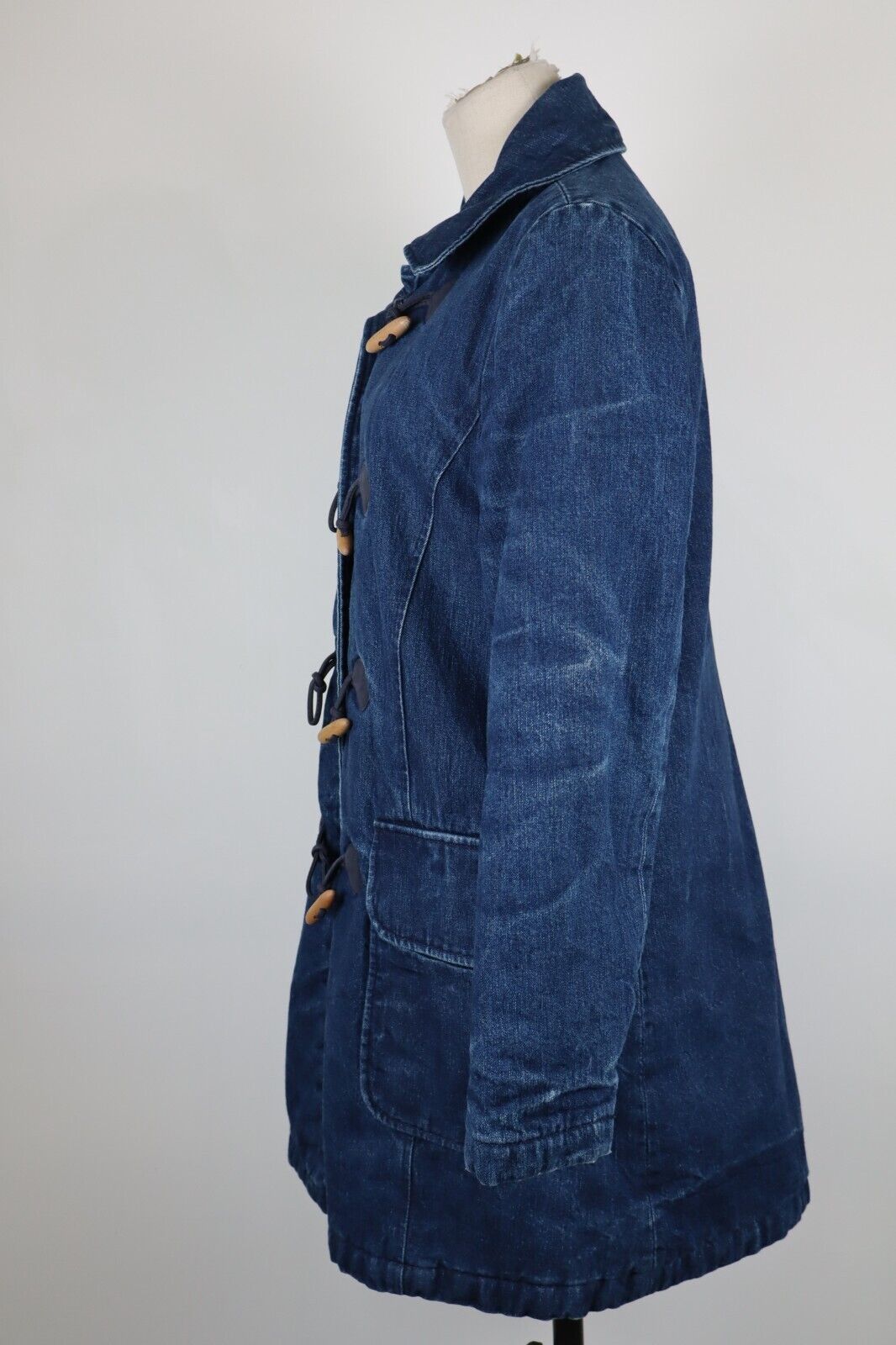 REPLAY MONTGOMERY CAPPOTTO DONNA Tg. M DENIM WOMAN CASUAL JACKET VINTAGE