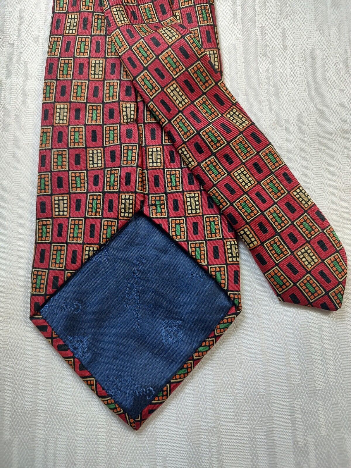 GUY LAROCHE 100% SILK TIE SETA CRAVATTA NECKTIE MADE IN ITALIA CLASSIC