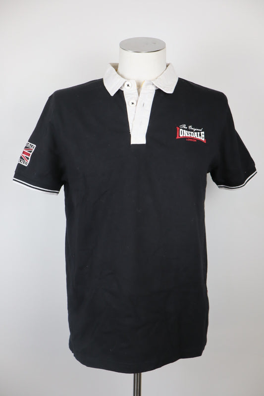 LONSDALE MAGLIA POLO UOMO L SLIM MAN SHIRT CASUAL VINTAGE COTONE MANICA CORTA