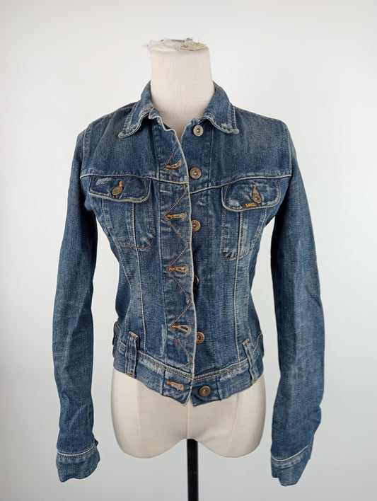 LEE JEANS GIUBBINO DONNA Tg. XS WOMAN CASUAL JACKET COTONE DENIM ITALY