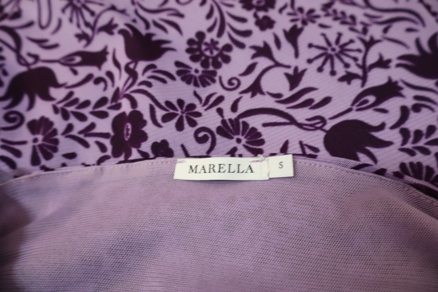 MARELLA CANOTTA MAGLIA DONNA TG. S WOMAN CASUAL VINTAGE T-SHIRT TOP FLOREALE