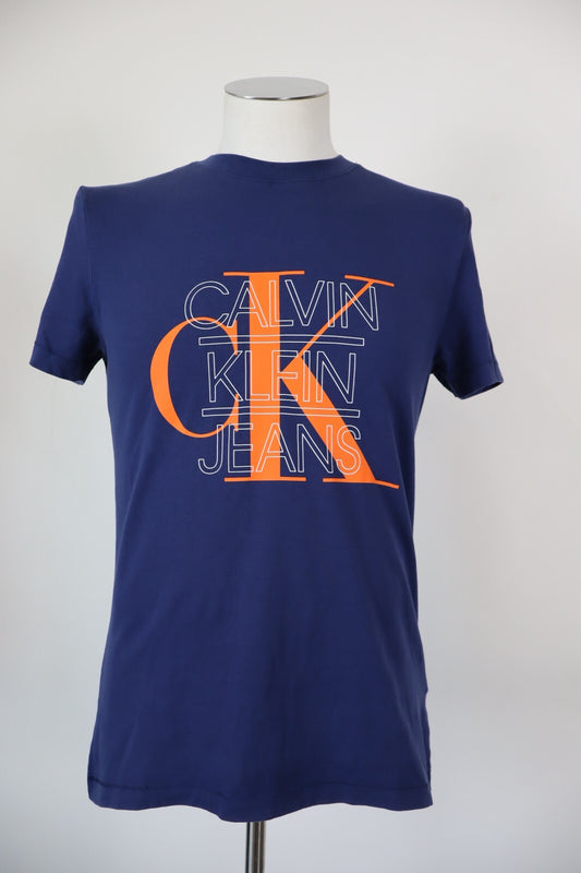 CALVIN KLEIN CK MAGLIA T-SHIRT UOMO TG. S MAN SHIRT CASUAL VINTAGE LOGO COTONE