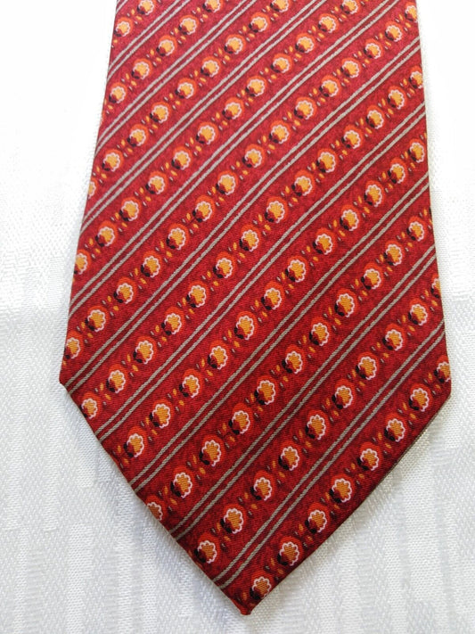 EMANUEL UNGARO 100% SETA SILK TIE CRAVATTA NECKTIE MADE ITALY VINTAGE CLASSIC