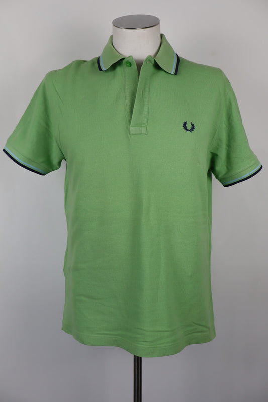 FRED PERRY POLO MAGLIA UOMO COTONE TG 44" 112CM  MAN SHIRT CASUAL VINTAGE