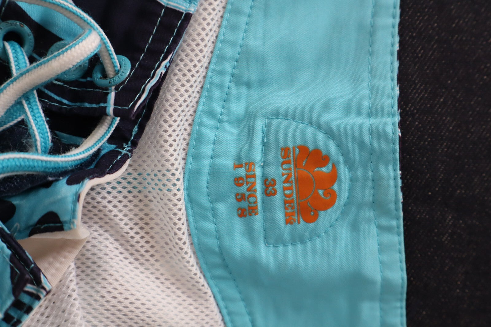 SUNDEK COSTUME PANTALONCINO MARE UOMO TG 33 MEN SWIMSUIT VINTAGE CASUAL