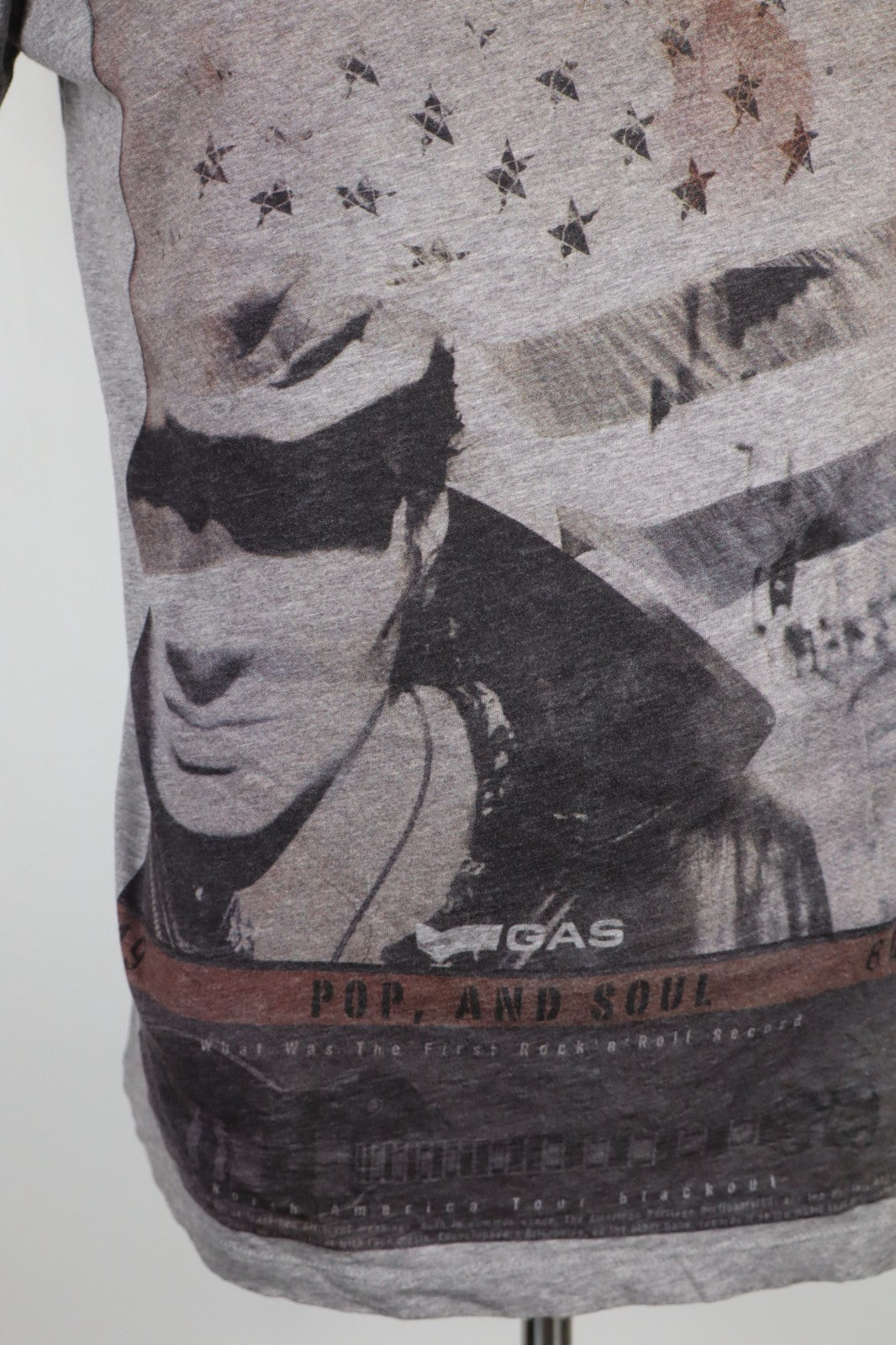 GAS JEANS MAGLIA COTONE UOMO TG. L MAN T- SHIRT CASUAL VINTAGE COTTON