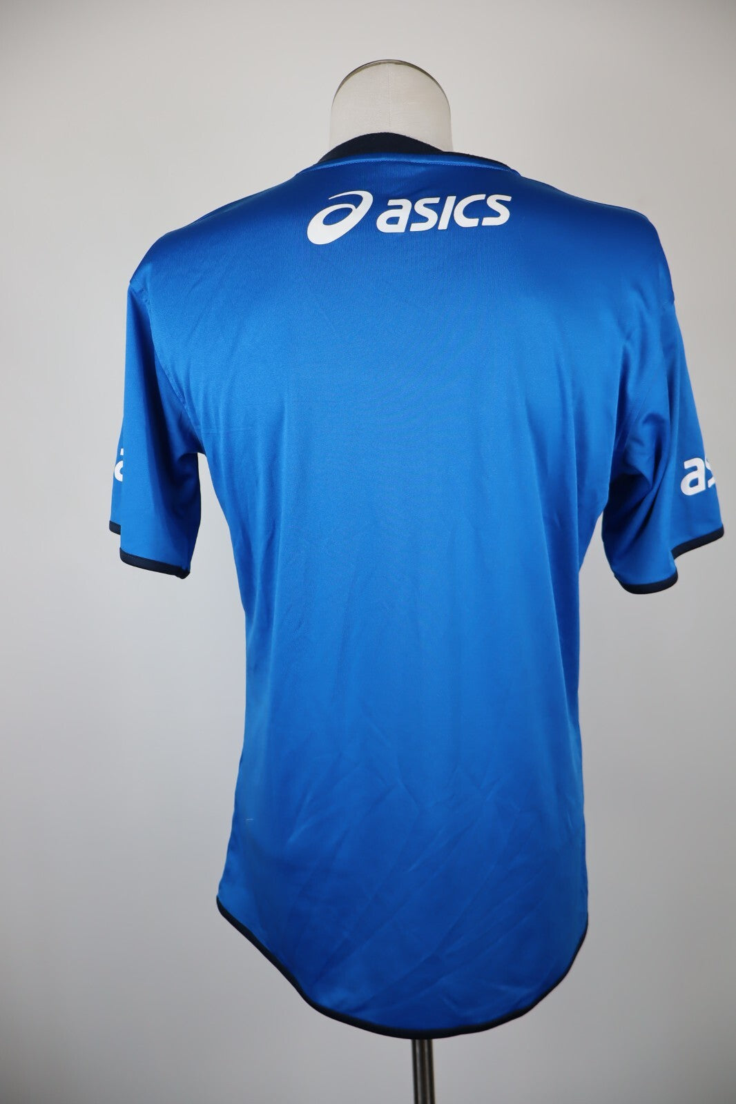 ASICS EMPOLI FC MAGLIA CALCIO UOMO Tg L SOCCER JERSEY SPORT VINTAGE AUTOGRAFATA