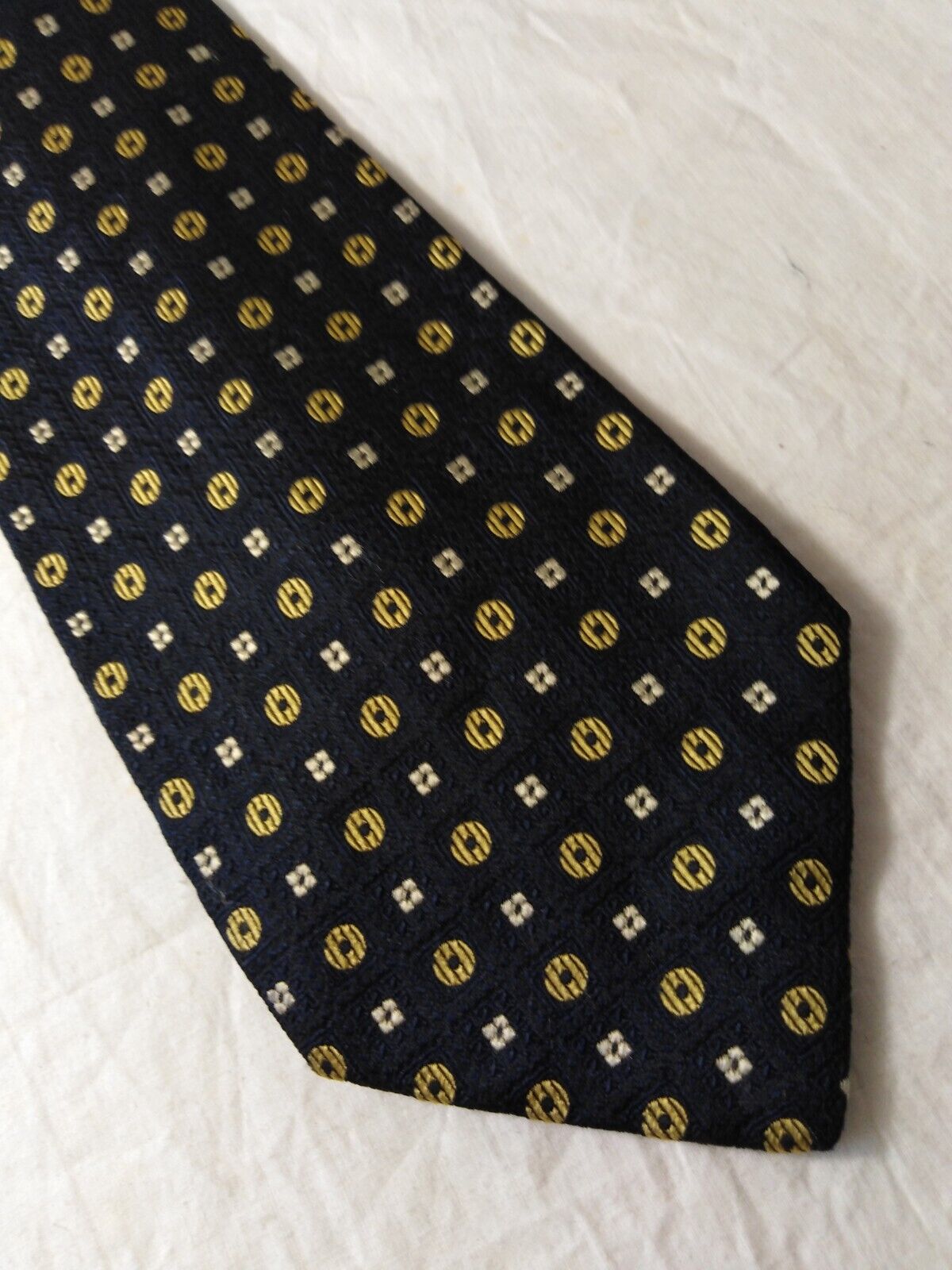 M LEWIN & SONS 100% SILK TIE SETA CRAVATTA NECKTIE MADE IN ITALY
