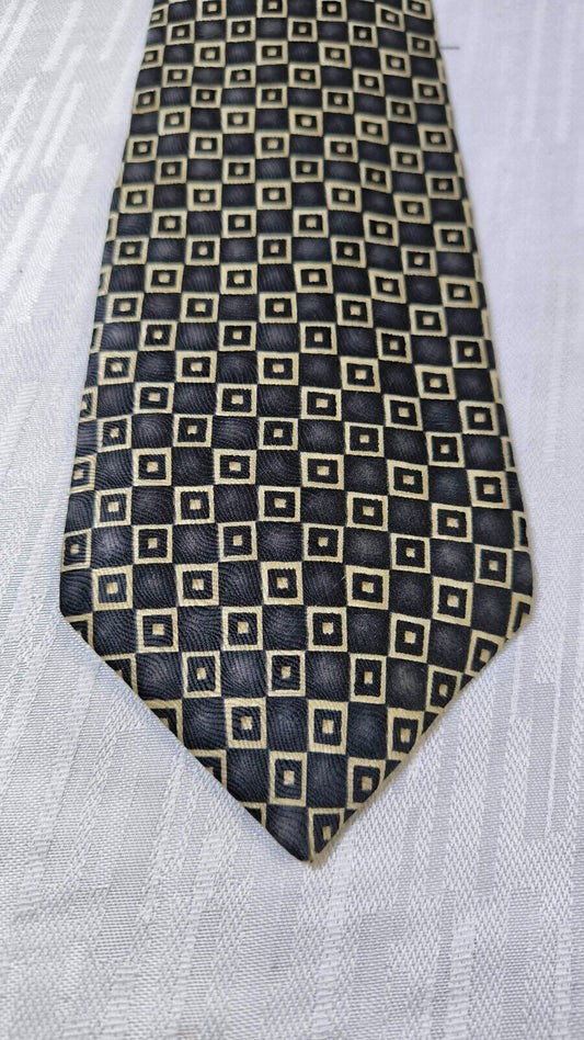 CHARLESTON TIE RACK 100% SILK TIE SETA CRAVATTA NECKTIE MADE IN ITALY