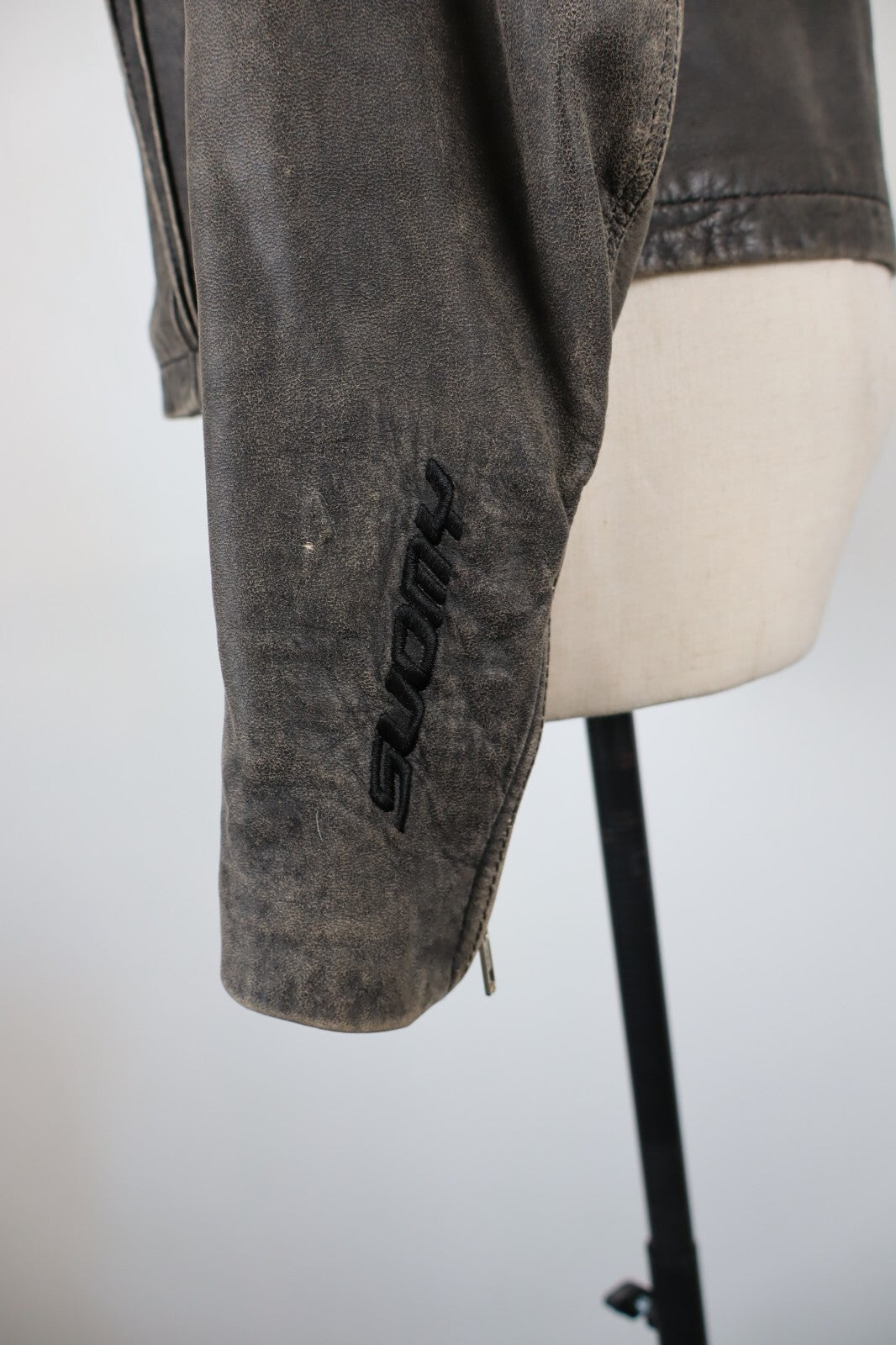 SUOMY GIUBBINO PELLE GIACCA DONNA M WOMAN CASUAL LEATHER JACKET VINTAGE