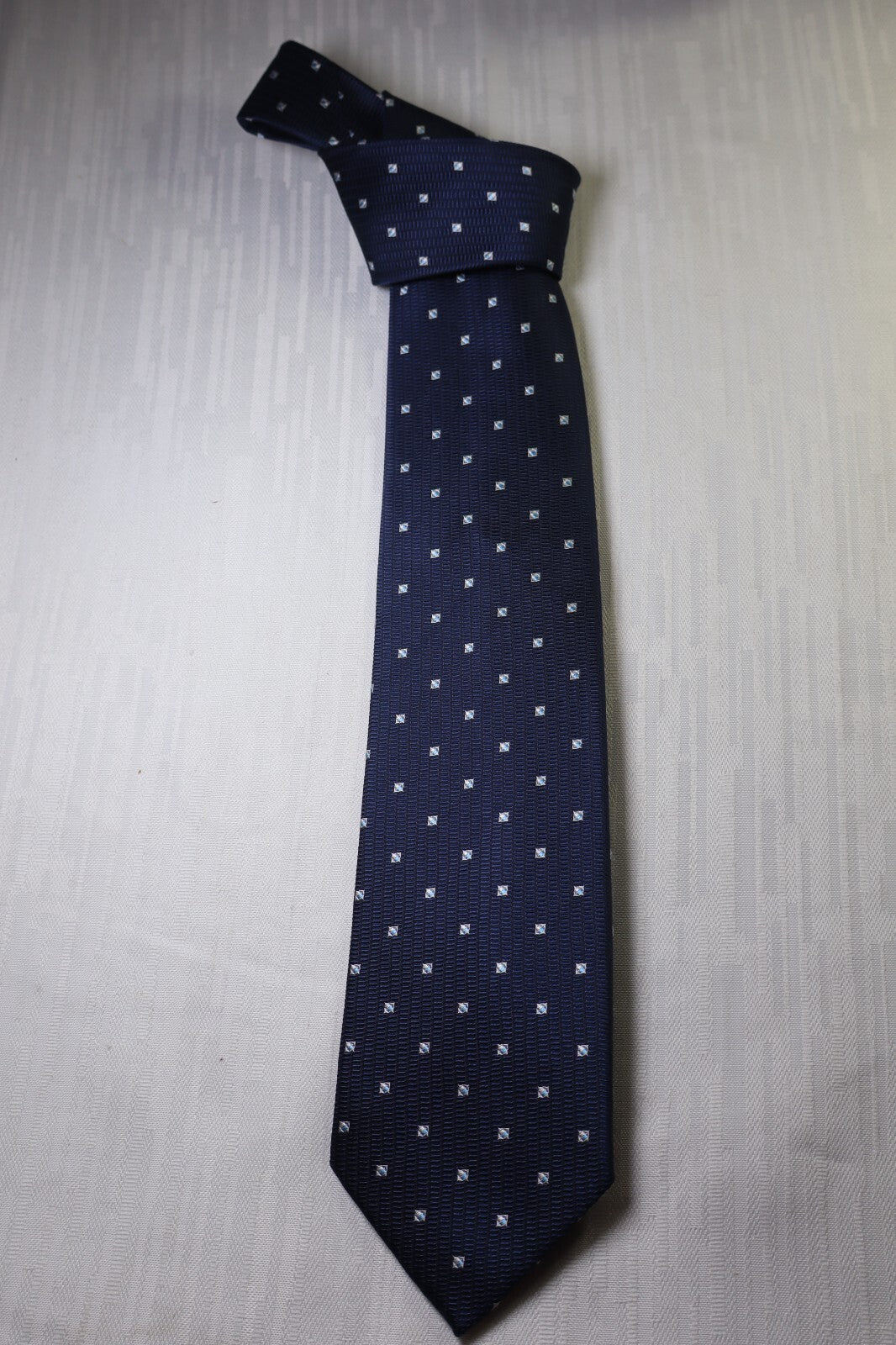 BARTON MODA 100% SILK TIE SETA CRAVATTA NECKTIE MADE ITALY SELF TIPPED