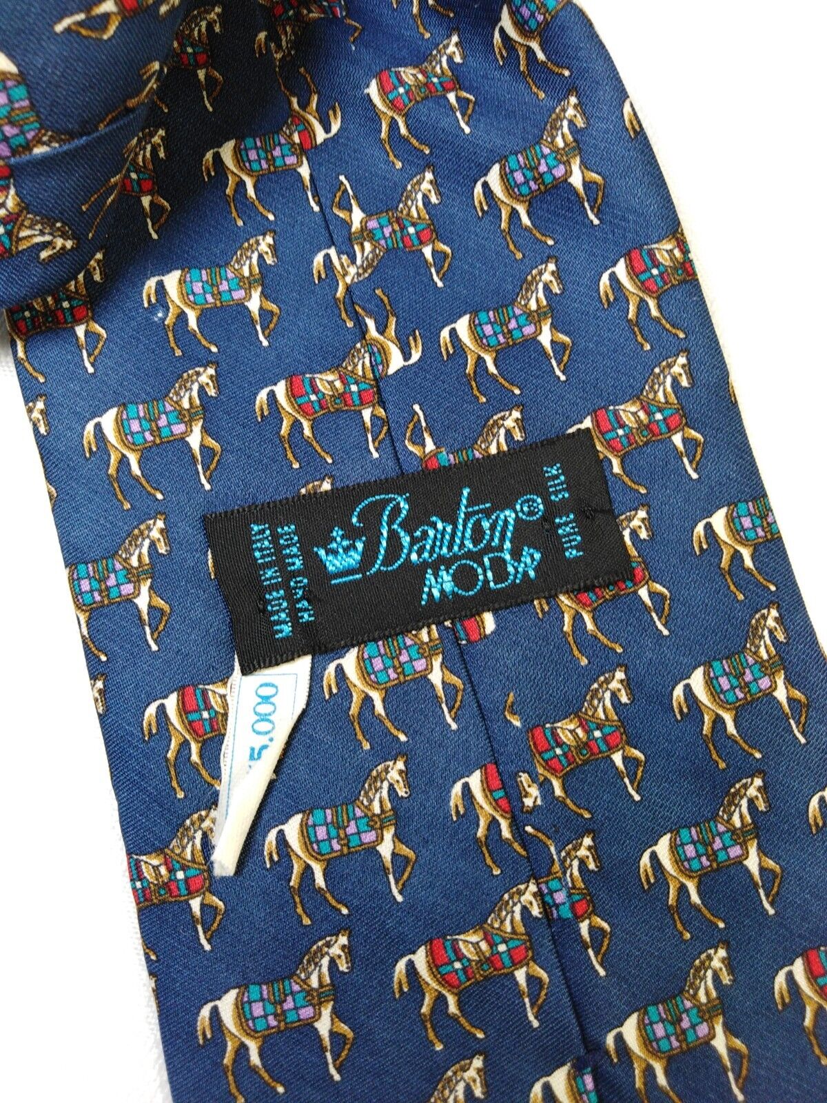 BARTON 100% SILK TIE SETA CRAVATTA NECKTIE ITALY VINTAGE CLASSIC