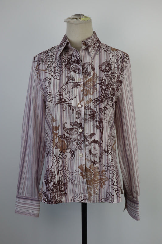 CAMICIA DONNA TG 36 WOMAN SHIRT FAIRSTYLE RETRO' VOLANT VINTAGE Y2K 2000'S