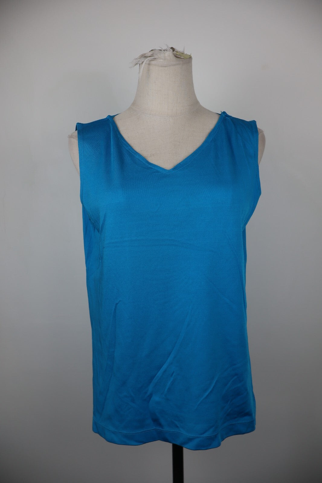 RALPH LAUREN MAGLIA TOP CANOTTA DONNA TG M WOMAN CASUAL VINTAGE T-SHIRT BLU
