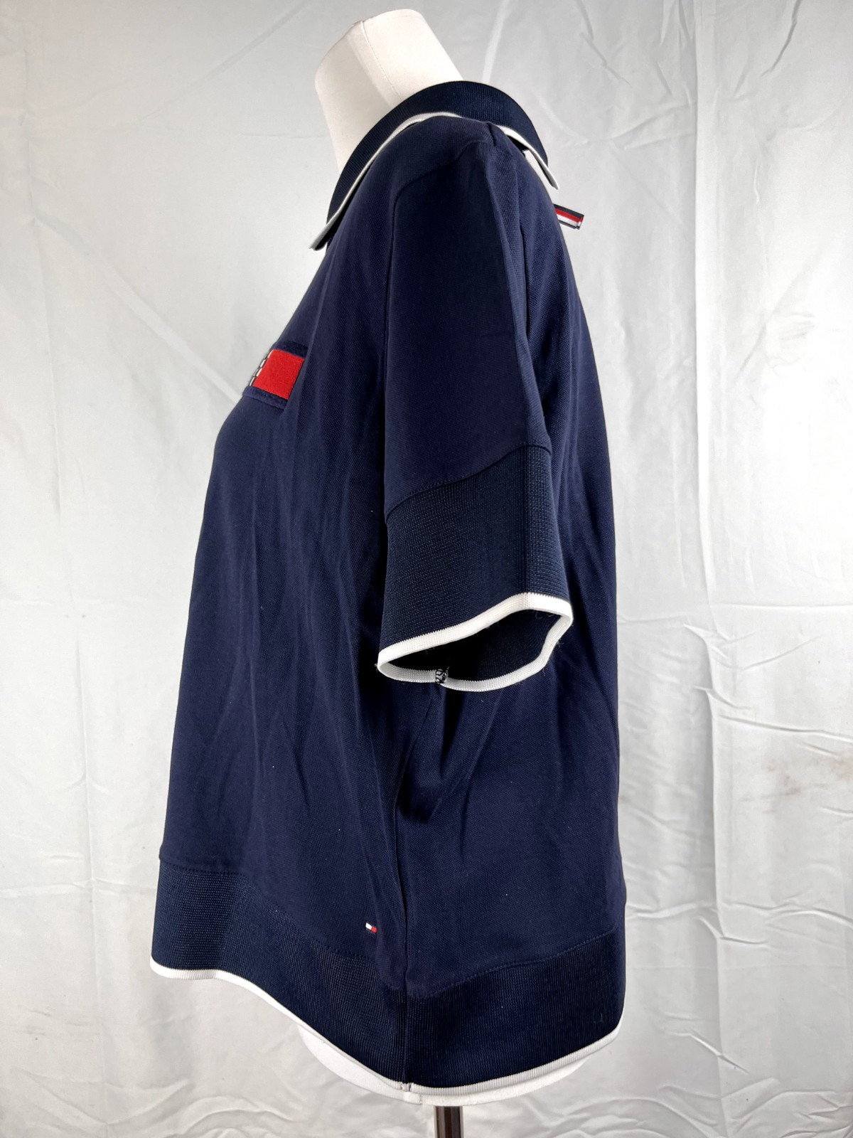 TOMMY HILFIGER POLO MAGLIA DONNA COTONE TG 2XL WOMAN SHIRT CASUAL VINTAGE COTTON