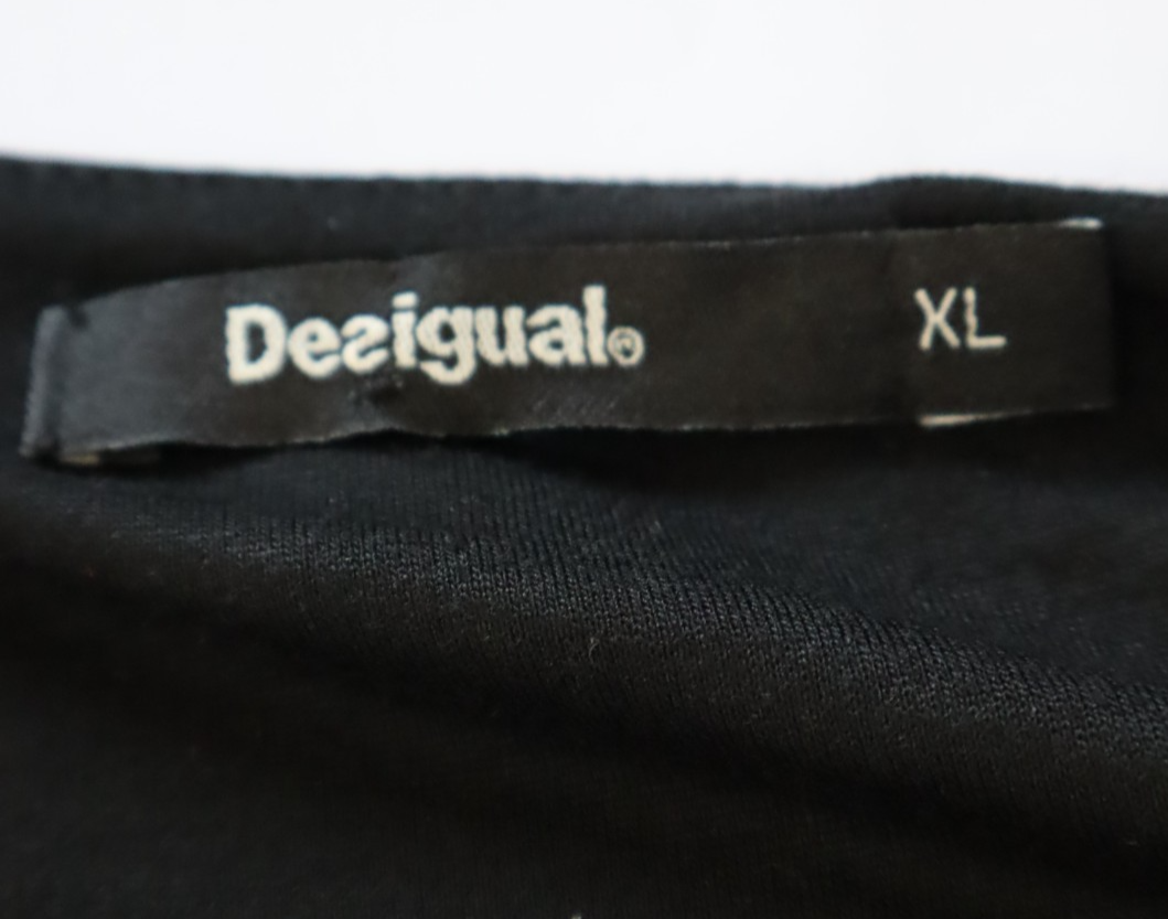 DESIGUAL  VESTITO ABITO DONNA TG.  XL  SHORT WOMAN CASUAL VINTAGE DRESS