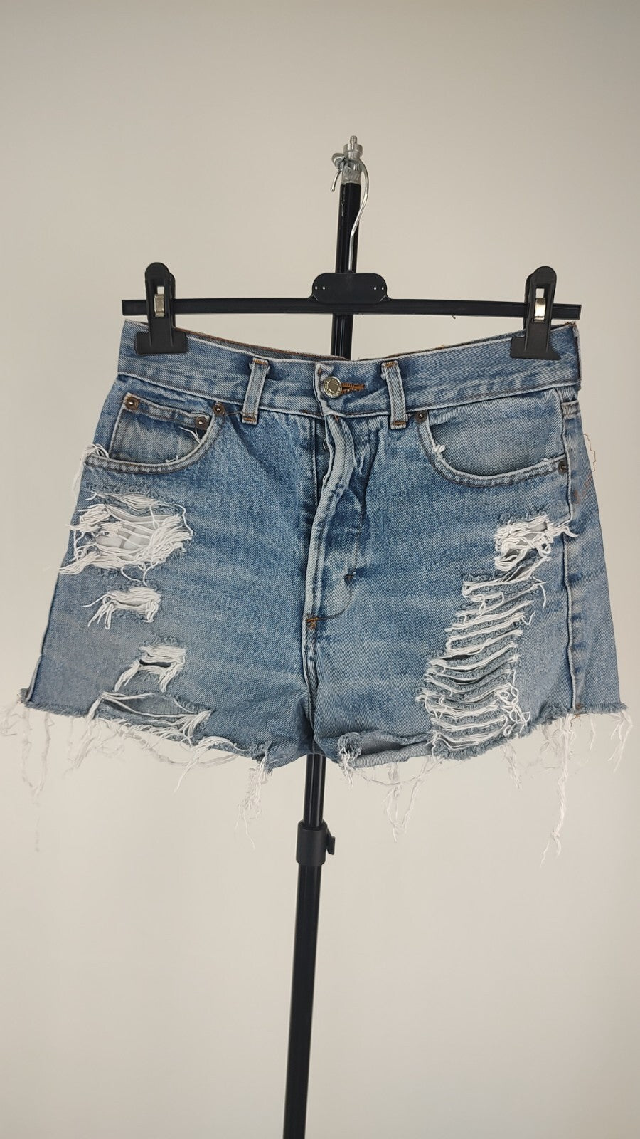 LEVI'S 501 PANTALONCINO DENIM JEANS DONNA TG W30 WOMAN VINTAGE SHORTS
