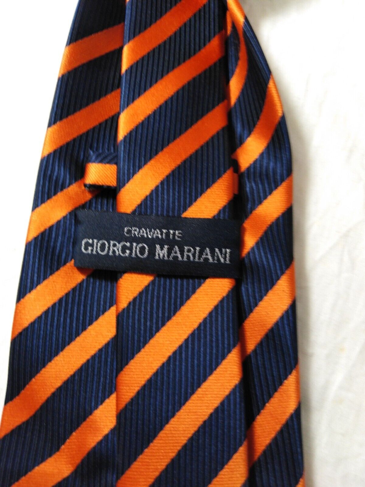GIORGIO MARIANI 100% SILK TIE SETA CRAVATTA SELF TIPPED NECKTIE MADE IN ITALY