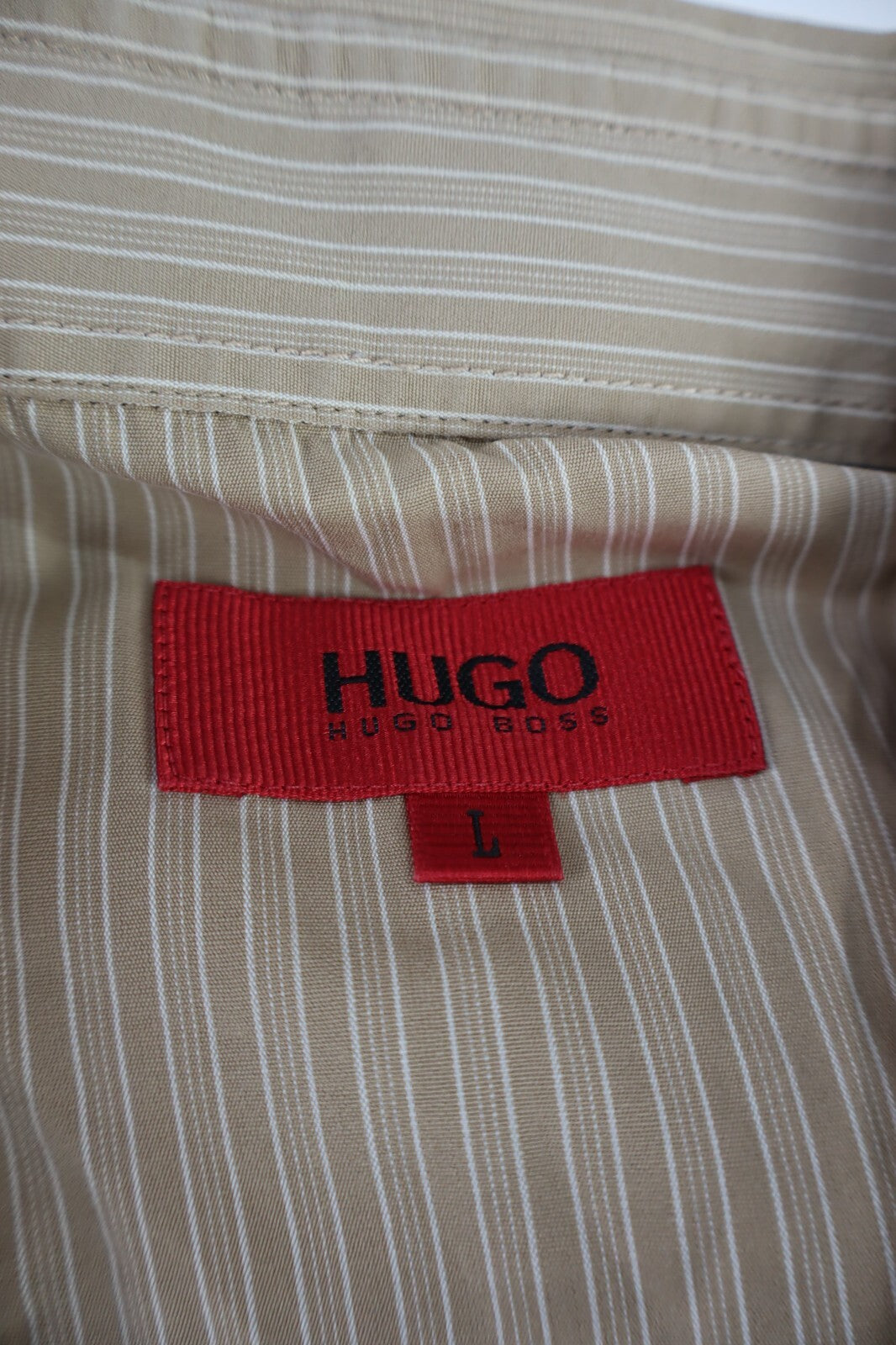 HUGO BOSS CAMICIA UOMO TG. L MAN CASUAL VINTAGE SHIRT COTONE COTTON