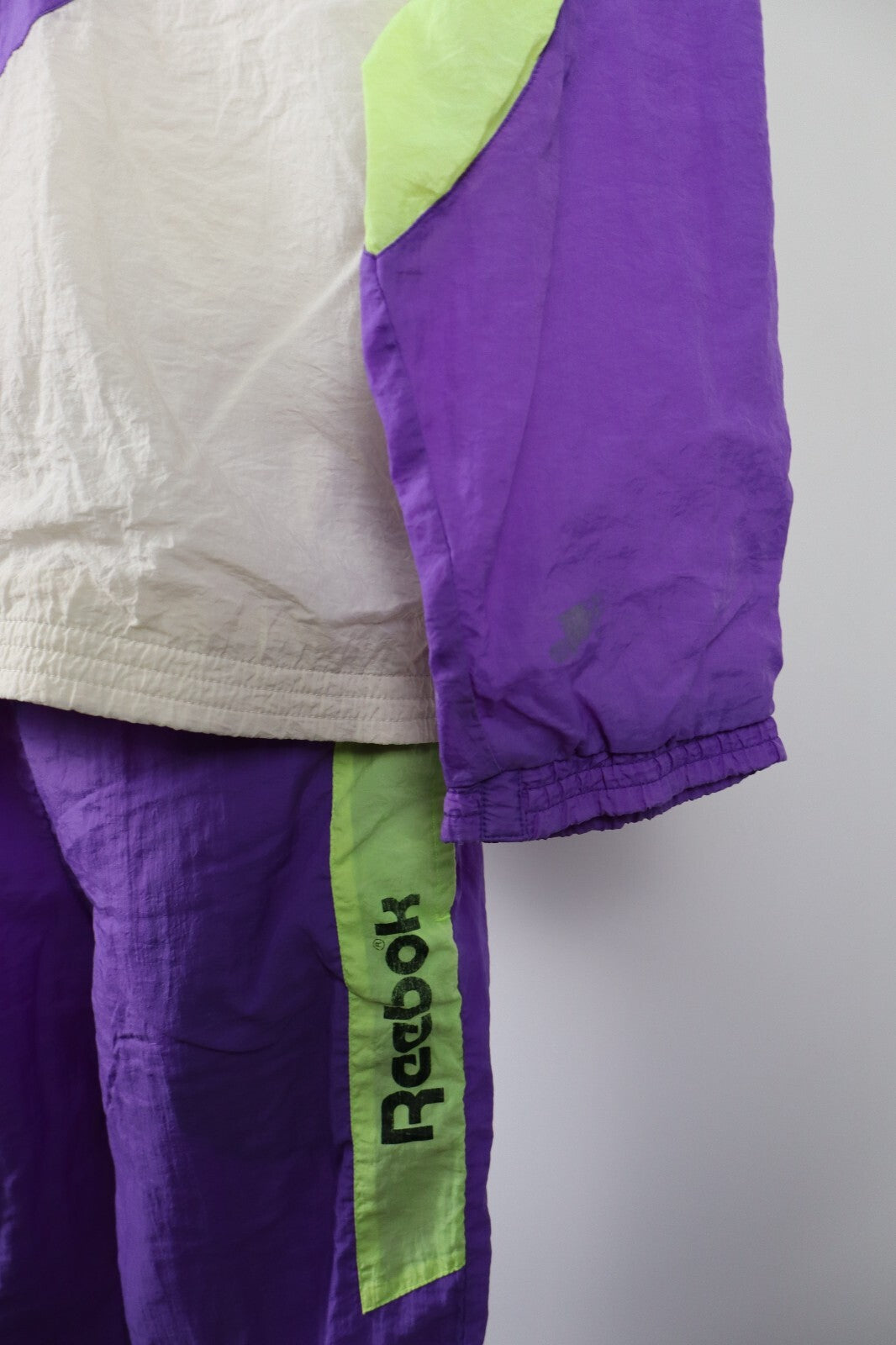 REEBOK TUTA COMPLETA DUE PEZZI Tg. M TRACKSUIT JACKET PANTS UOMO SPORT