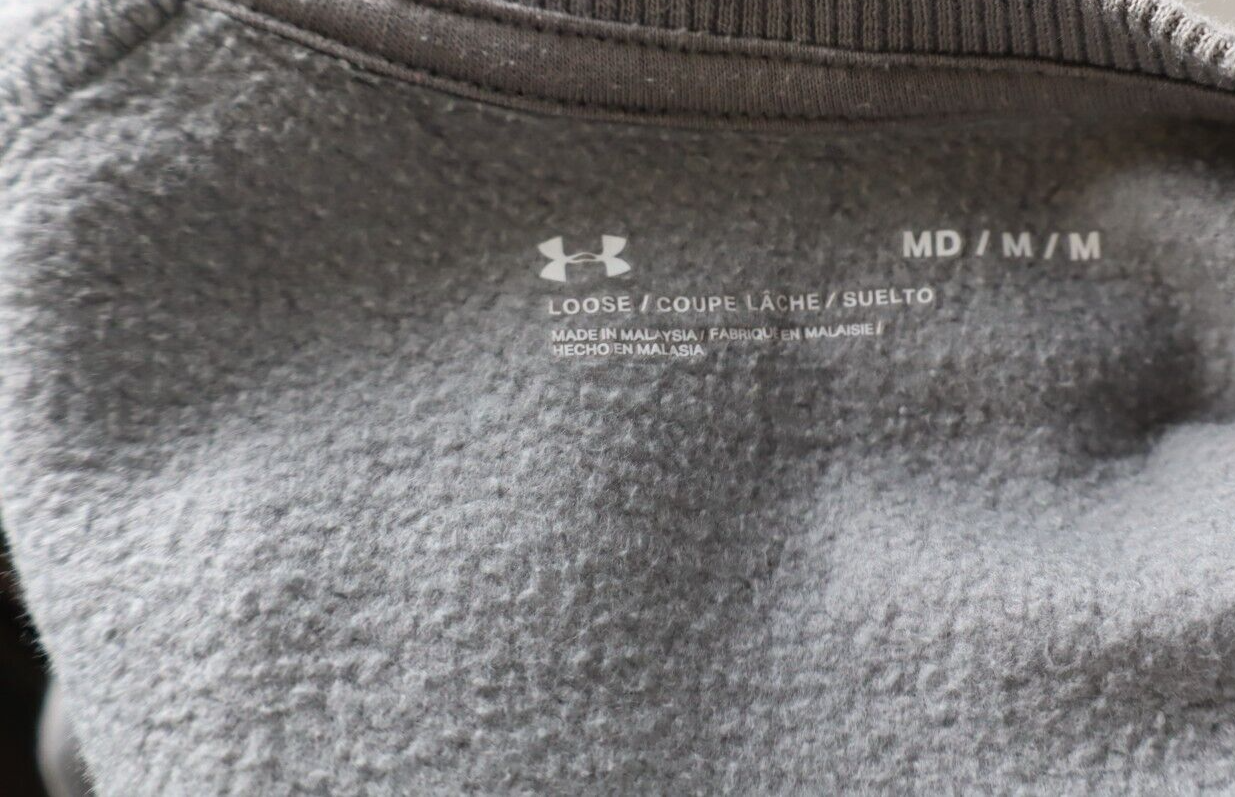 UNDER ARMOUR FELPA MAGLIA COTONE UOMO Tg M MAN COTTON JACKET SWEATSHIRT VINTAGE