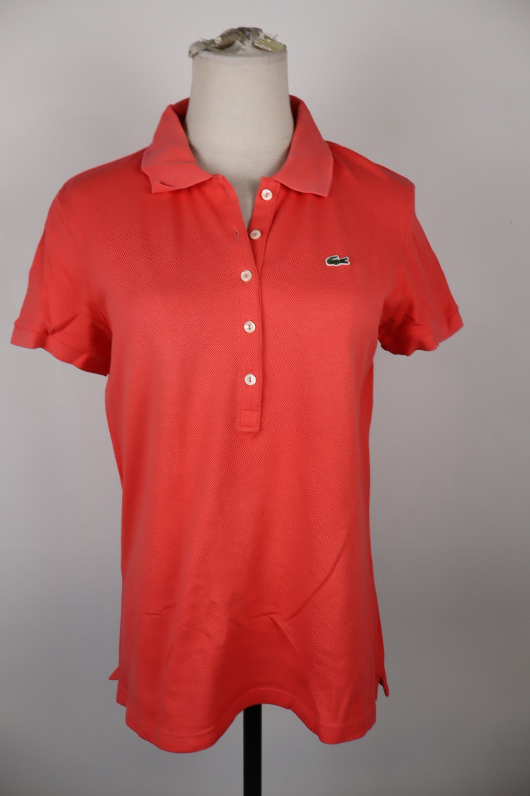 LACOSTE POLO MAGLIA DONNA COTONE TG. 42 WOMAN SHIRT CASUAL VINTAGE COTTON LOGO