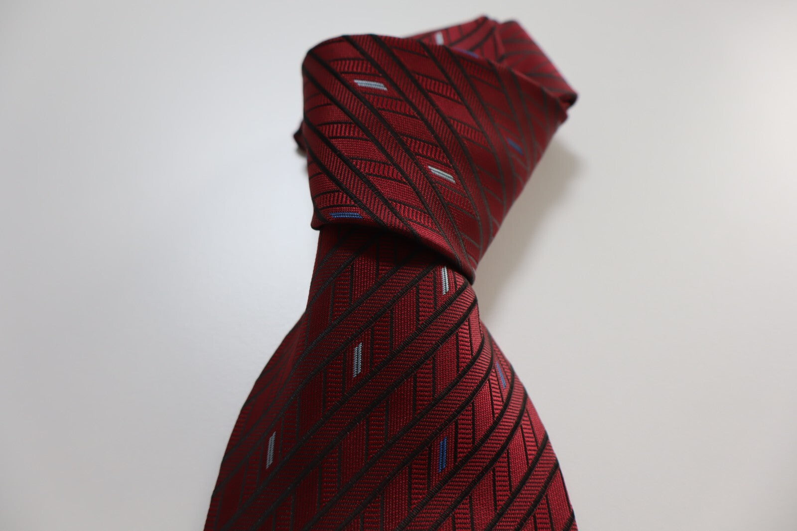 ANDREA CONTE 100% SILK TIE SETA CRAVATTA NECKTIE MADE ITALY CLASSIC SELF TIPPED