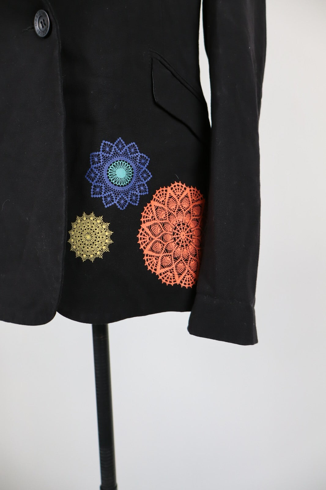 DESIGUAL BLAZER GIACCA DONNA Tg 38 WOMAN CASUAL VINTAGE JACKET