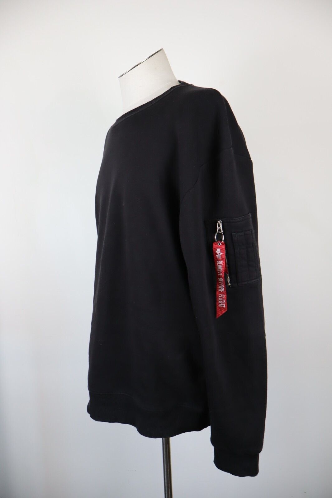 ALPHA INDUSTRIES FELPA UOMO TG 3XL MAN CASUAL VINTAGE SWEATSHIRT CASUAL COTONE