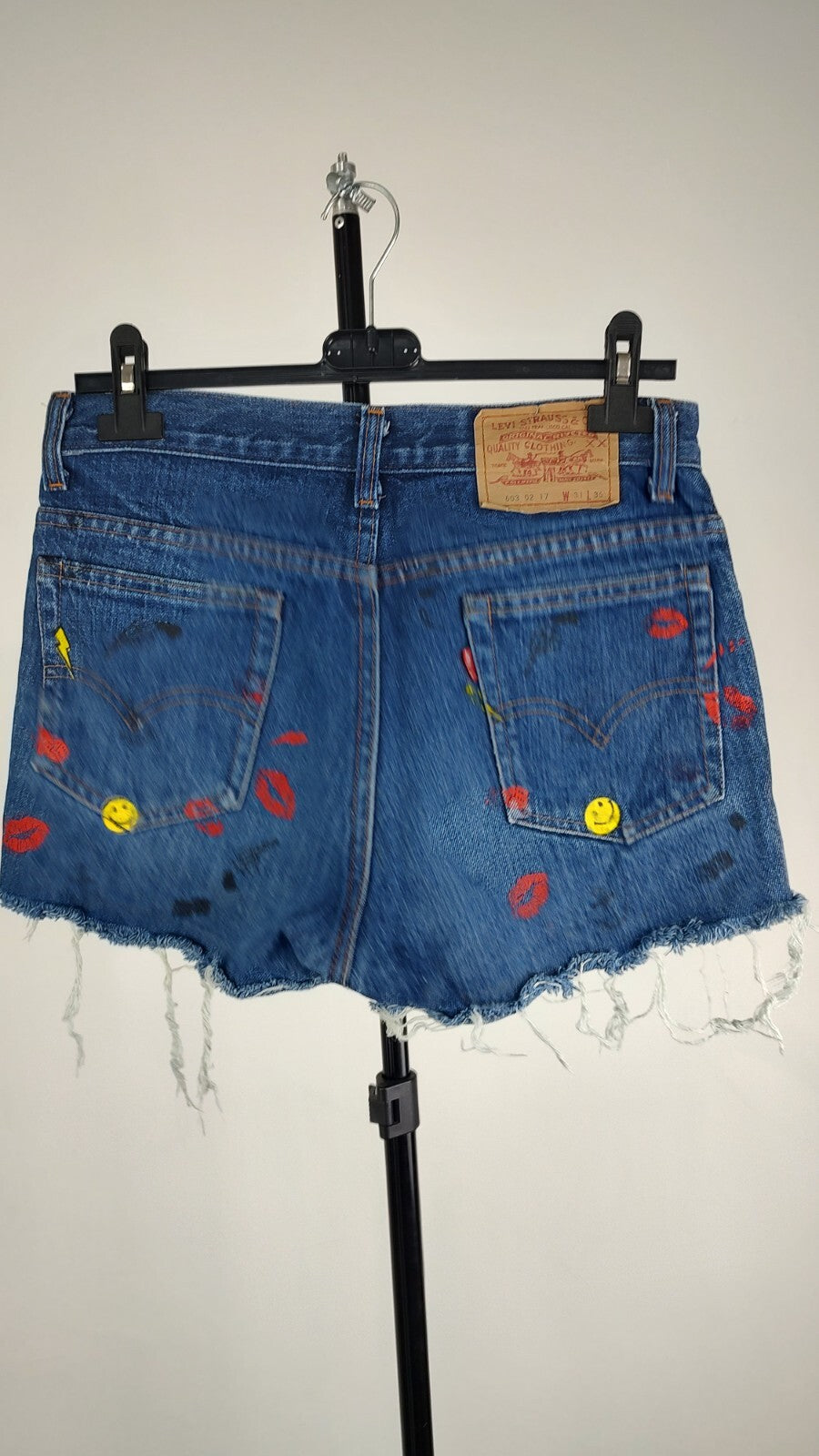 LEVI'S 603 PANTALONCINO DENIM JEANS DONNA TG 31 WOMAN VINTAGE SHORTS
