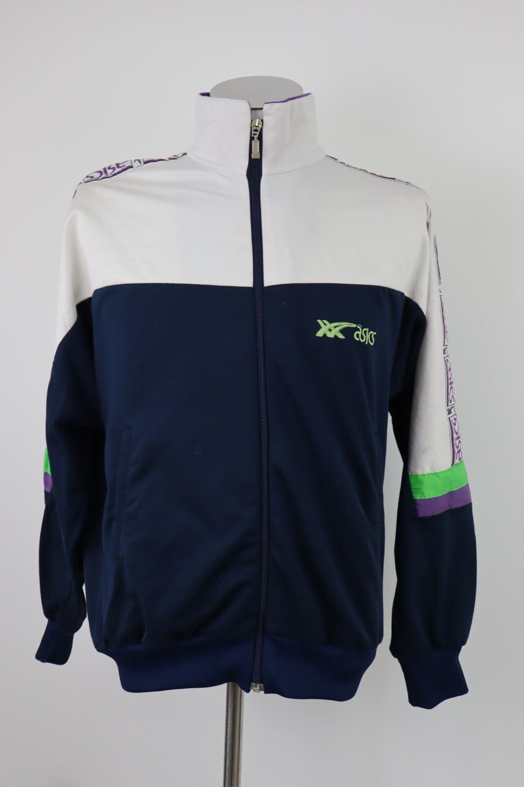 ASICS GIACCA SPORTIVA UOMO Tg. 44 MAN VINTAGE CASUAL SPORT JACKET