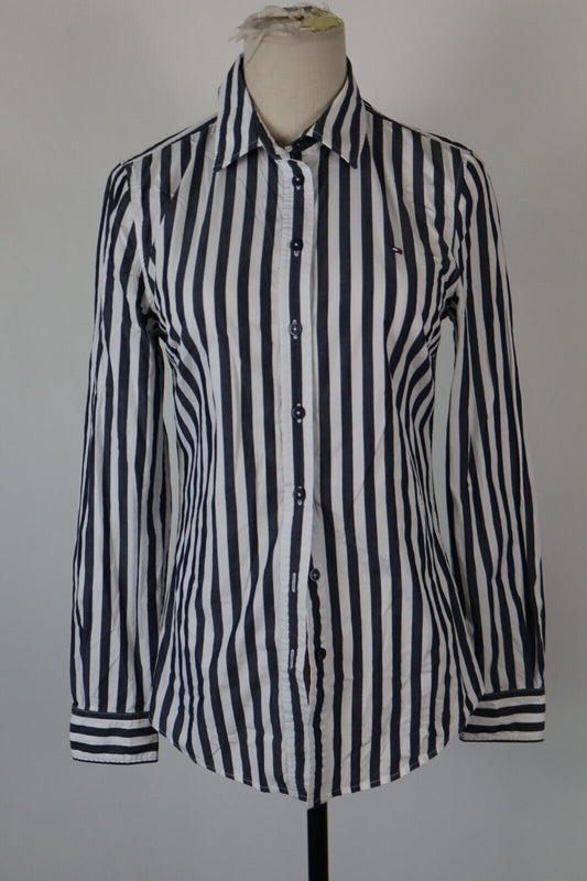 TOMMY HILFIGER CAMICIA COTONE DONNA TG. 34 WOMAN COTTON SHIRT CASUAL VINTAGE