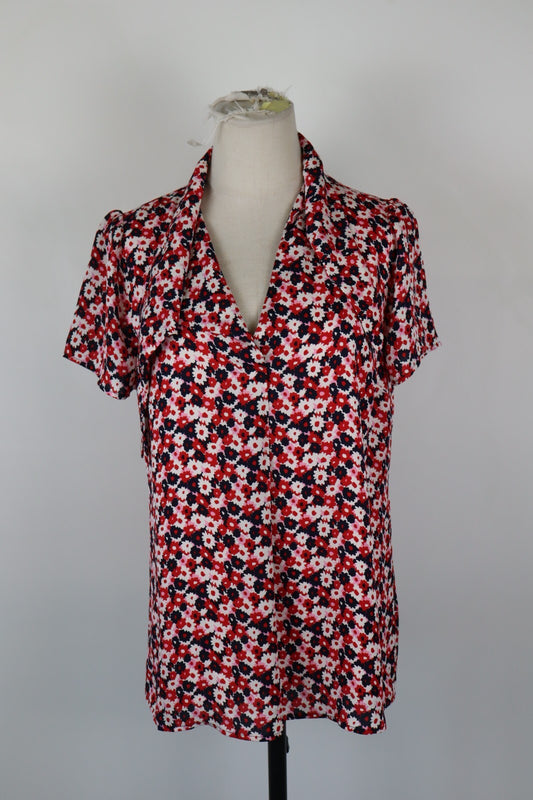 MICHAEL KORS MAGLIA DONNA TG. M WOMAN CASUAL VINTAGE T-SHIRT SETA