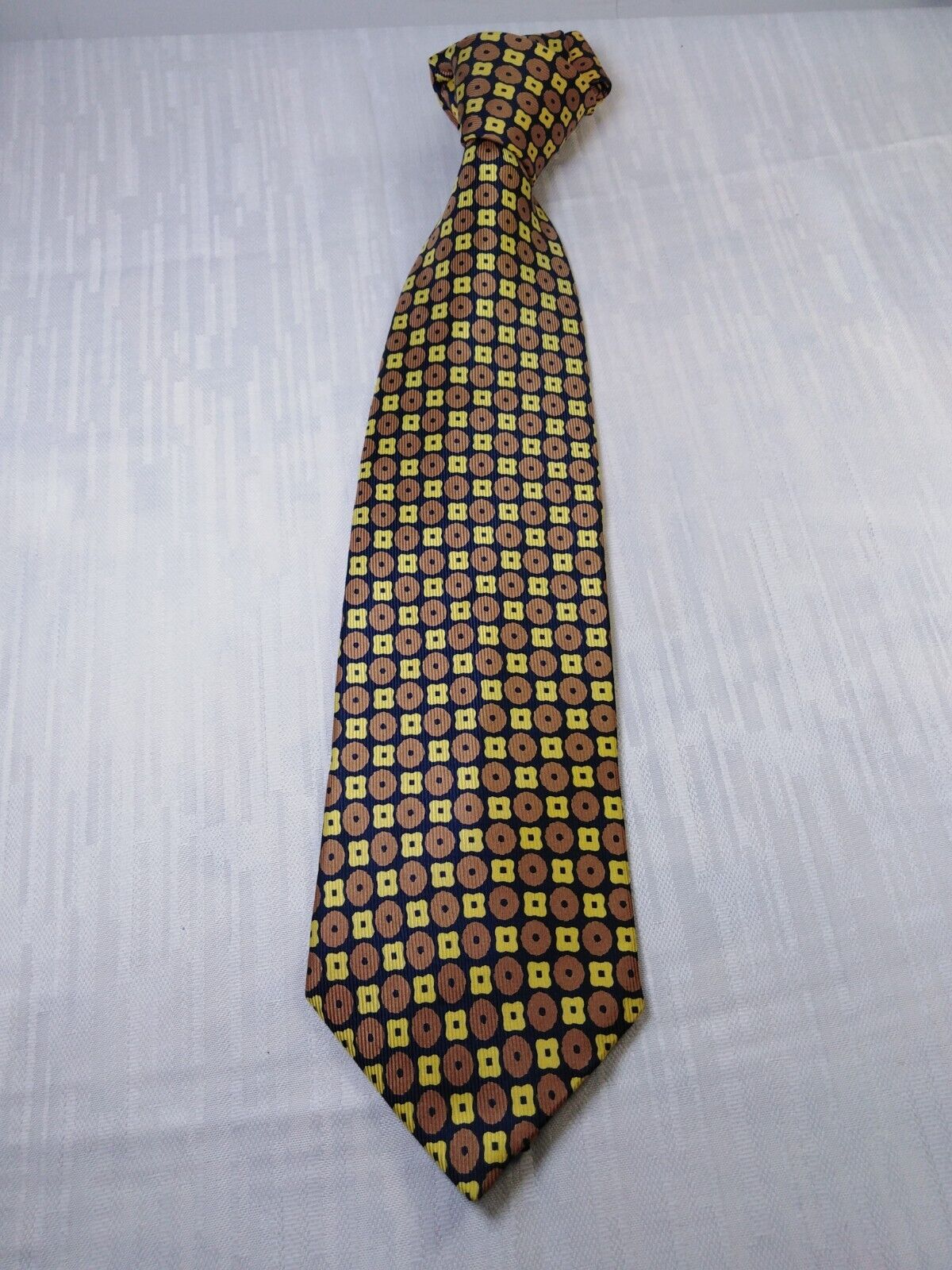 FLANELLA GRIGIA PERUGIA UOMO 100%  SILK TIE SETA CRAVATTA NECKTIE MADE IN ITALY